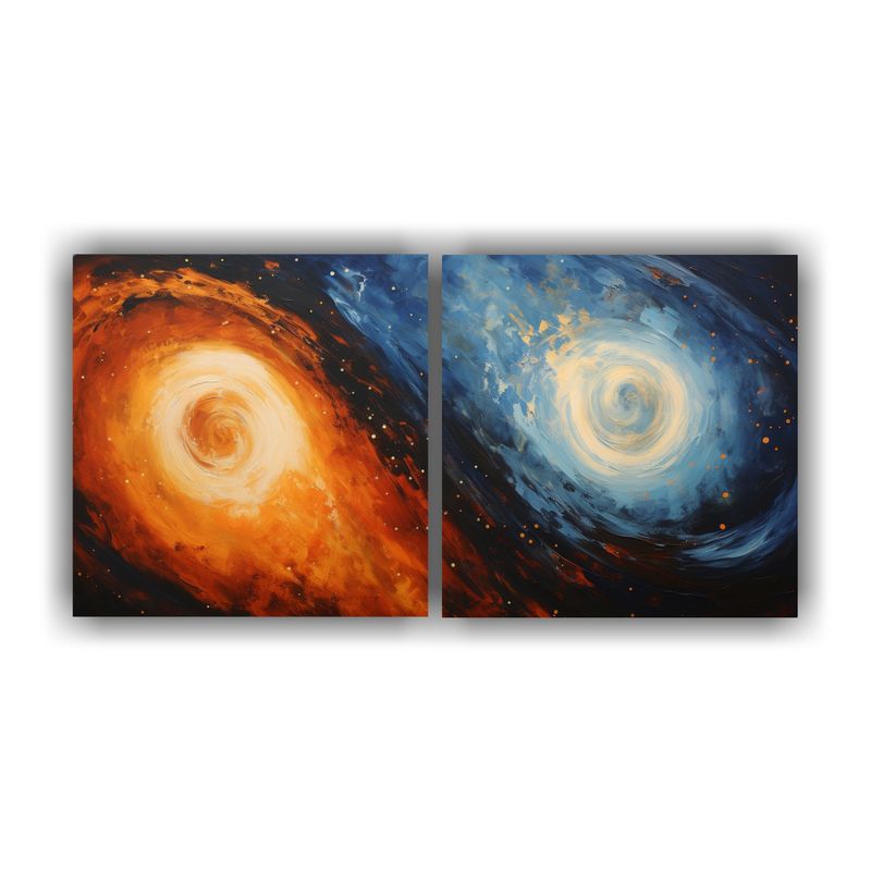 GENERICO - Arte De Pared Composición Luminosa En Lienzo Estilo Pintura 160x80cm