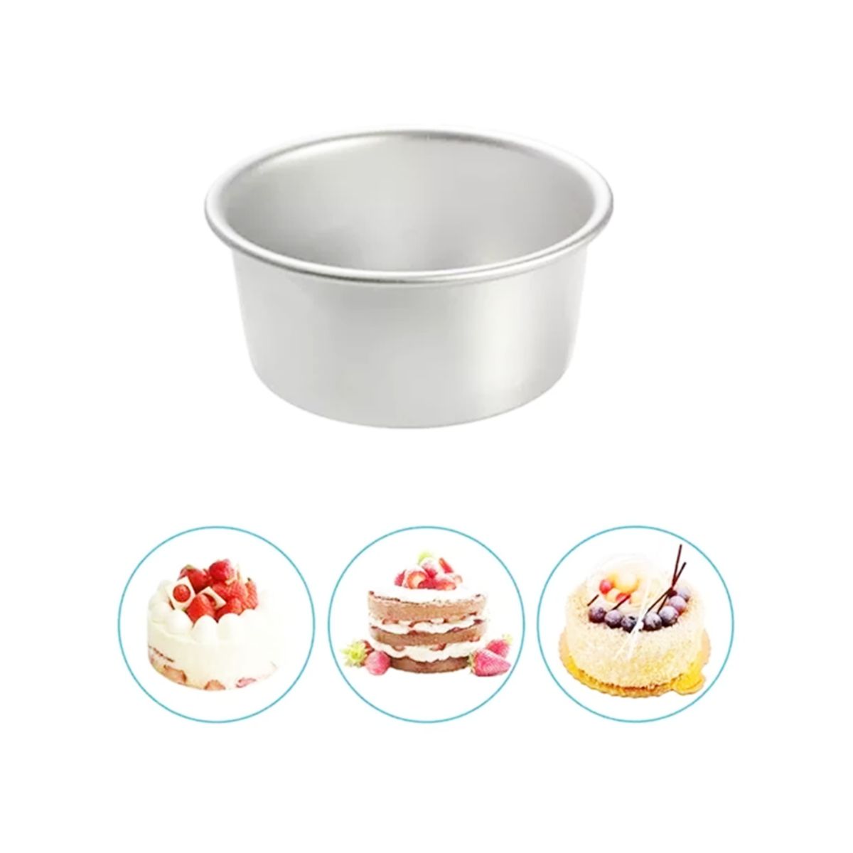 GENERICO - Molde Aluminio Pan De Pascua Queque Tortas 16 Cm