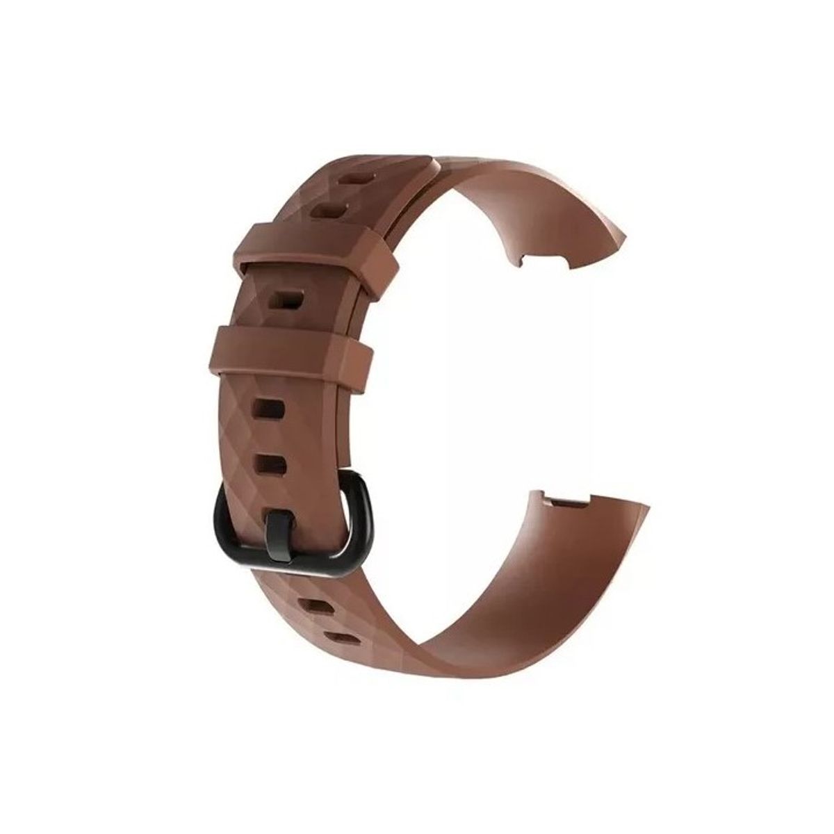 GENERICO - Correa Silicona Fitbit Charge 3 & 4 / 22,6mm Marrón