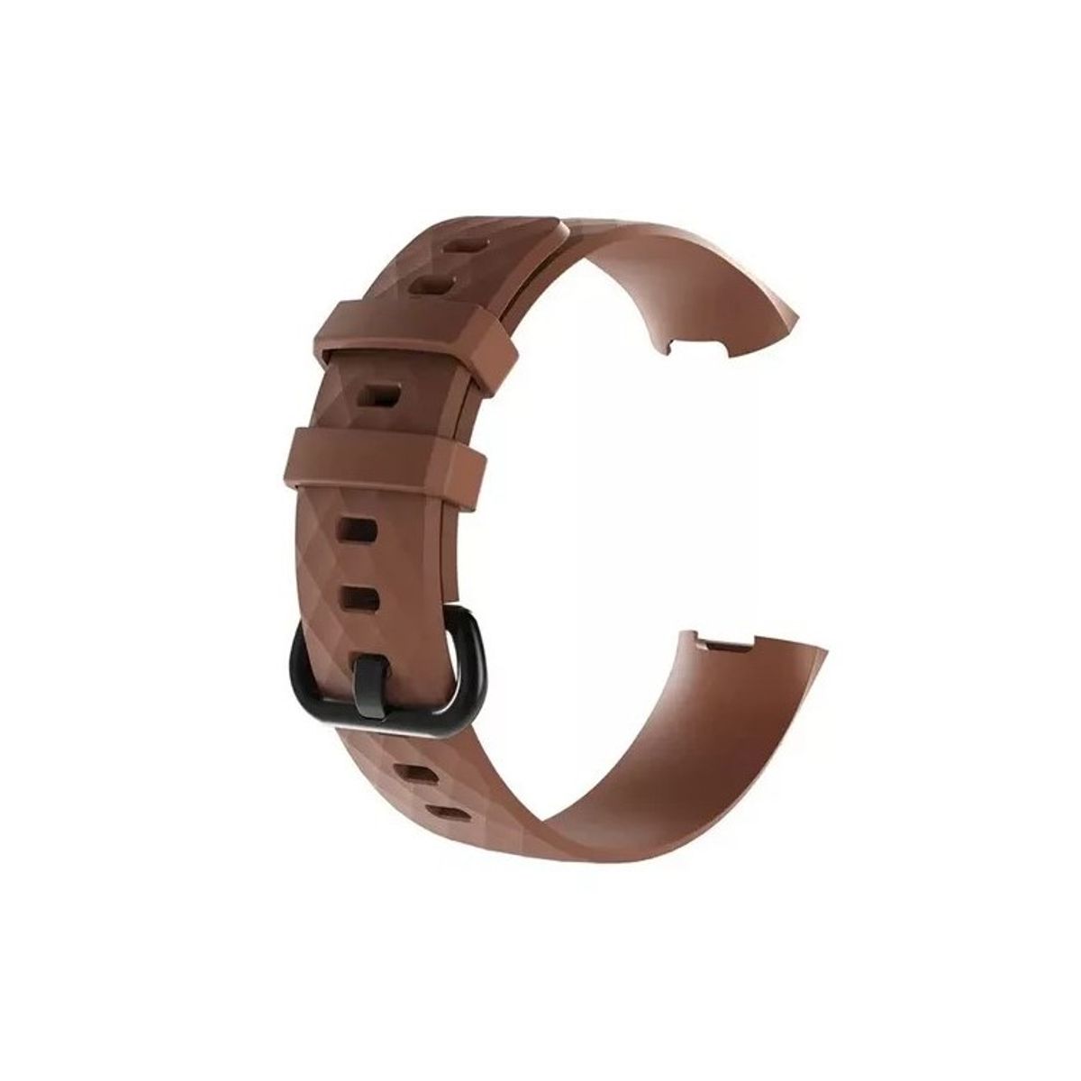 GENERICO - Correa Silicona Fitbit Charge 3 & 4 / 22,6mm Marrón