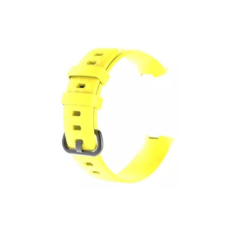 GENERICO - Correa Silicona Fitbit Charge 3 & 4 / 22,6mm Amarillo