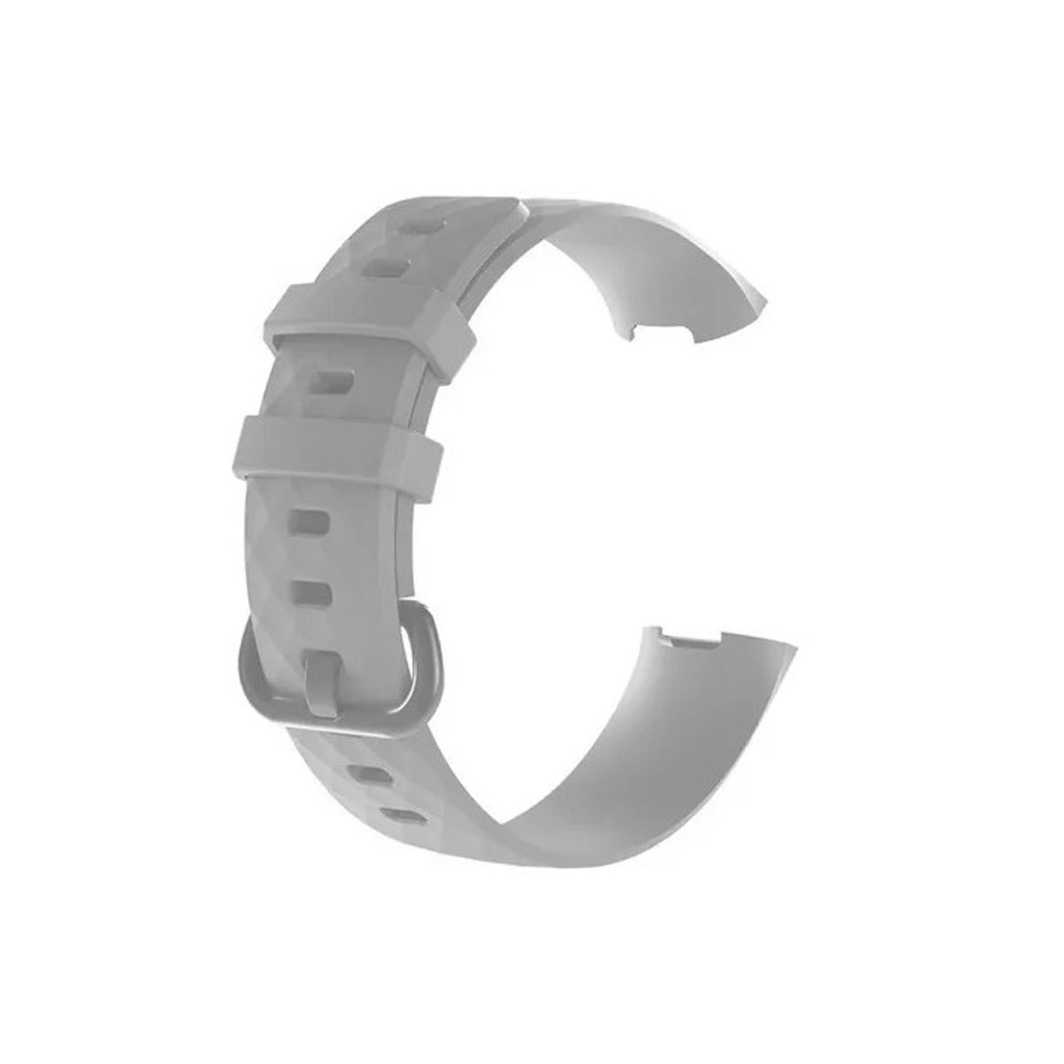 GENERICO - Correa Silicona Fitbit Charge 3 & 4 / 22,6mm Gris Roca