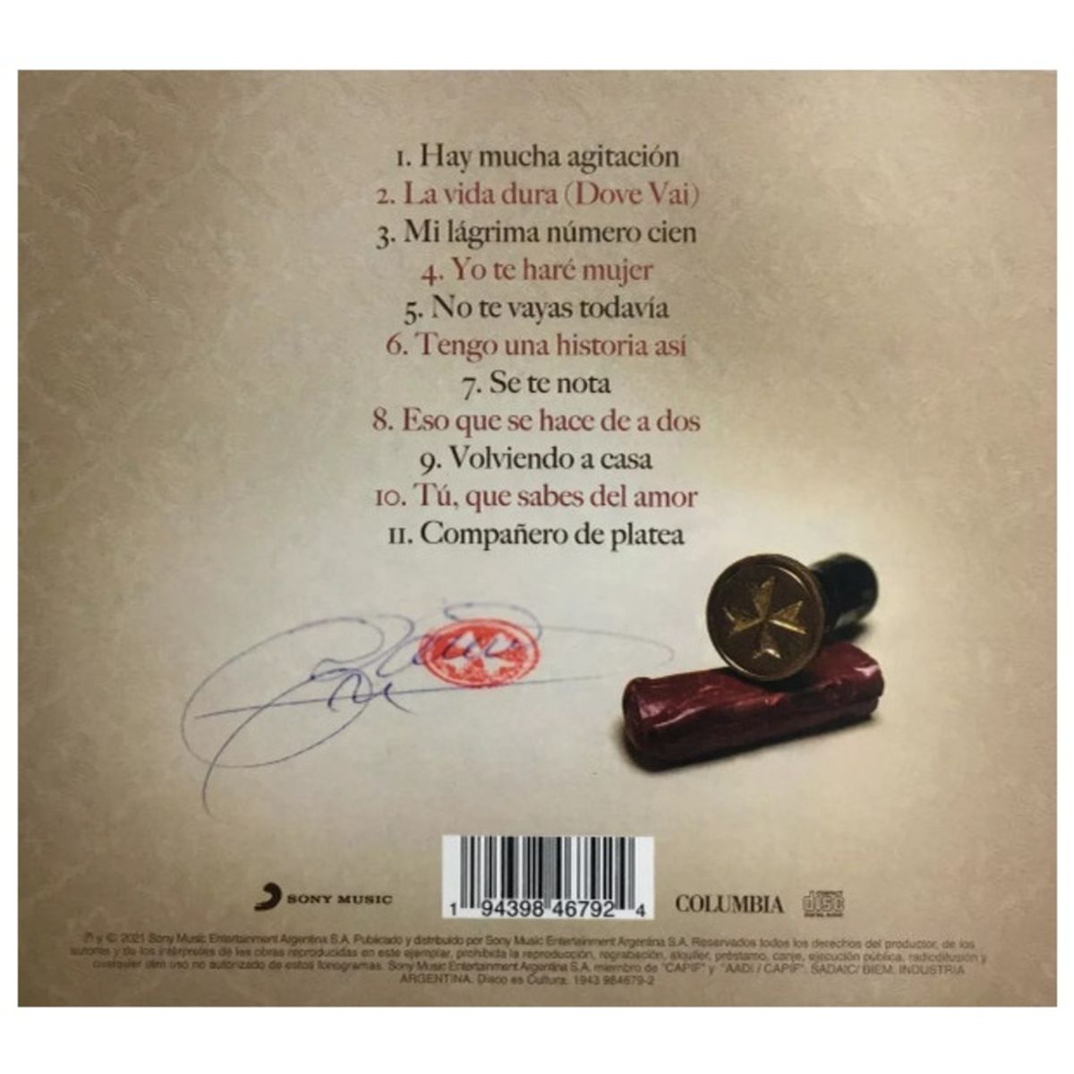 HITWAY MUSIC - SANDRO - TENGO UNA HISTORIA ASI - CD HITWAY MUSIC