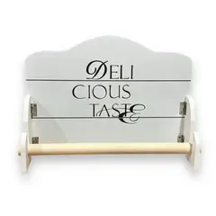 GENERICO - Dispensador Porta Rollo De Toalla Nova Cocina Vintage Blanco