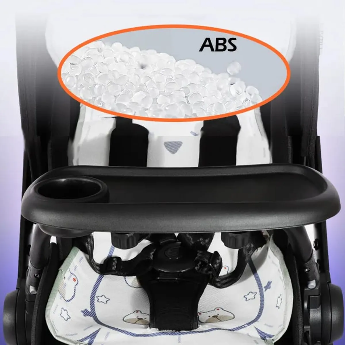 GENERICO - BANDEJA PORTAVASO PARA COCHE DE BEBE 3 EN 1