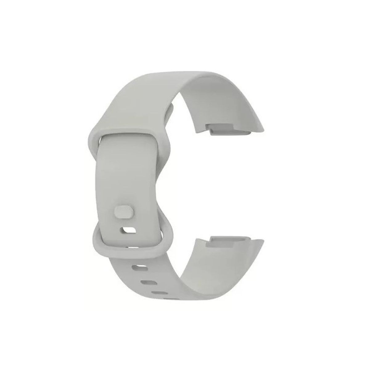GENERICO - Correa Silicona Compatible Fitbit Charge 5 / 23mm Gris Roca