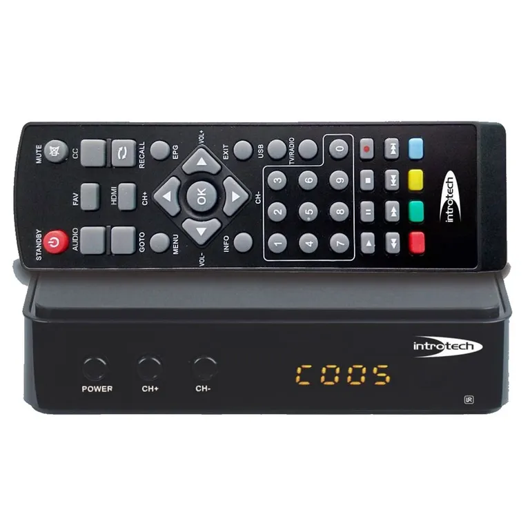 INTROTECH Decodificador Sintonizador Digital de TV Certificado SEC