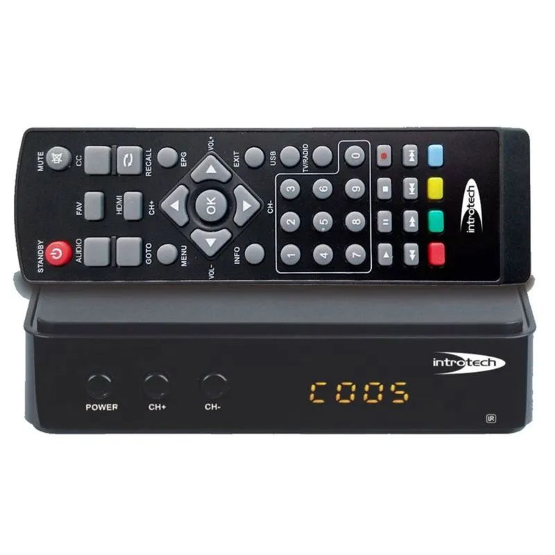 INTROTECH - INTROTECH Decodificador Sintonizador Digital de TV Certificado SEC