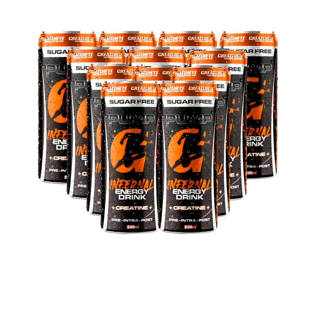 GREATLHETE - PACK 12 ENERGETICAS PUMP INFERNAL - GREATLHETE - MANGO