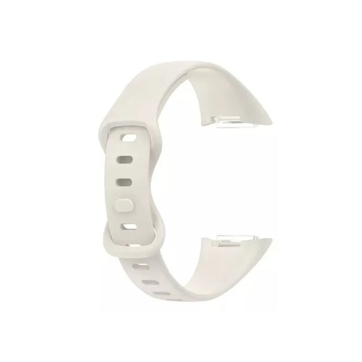 GENERICO - Correa Silicona Compatible Fitbit Charge 5 / 23mm Beige
