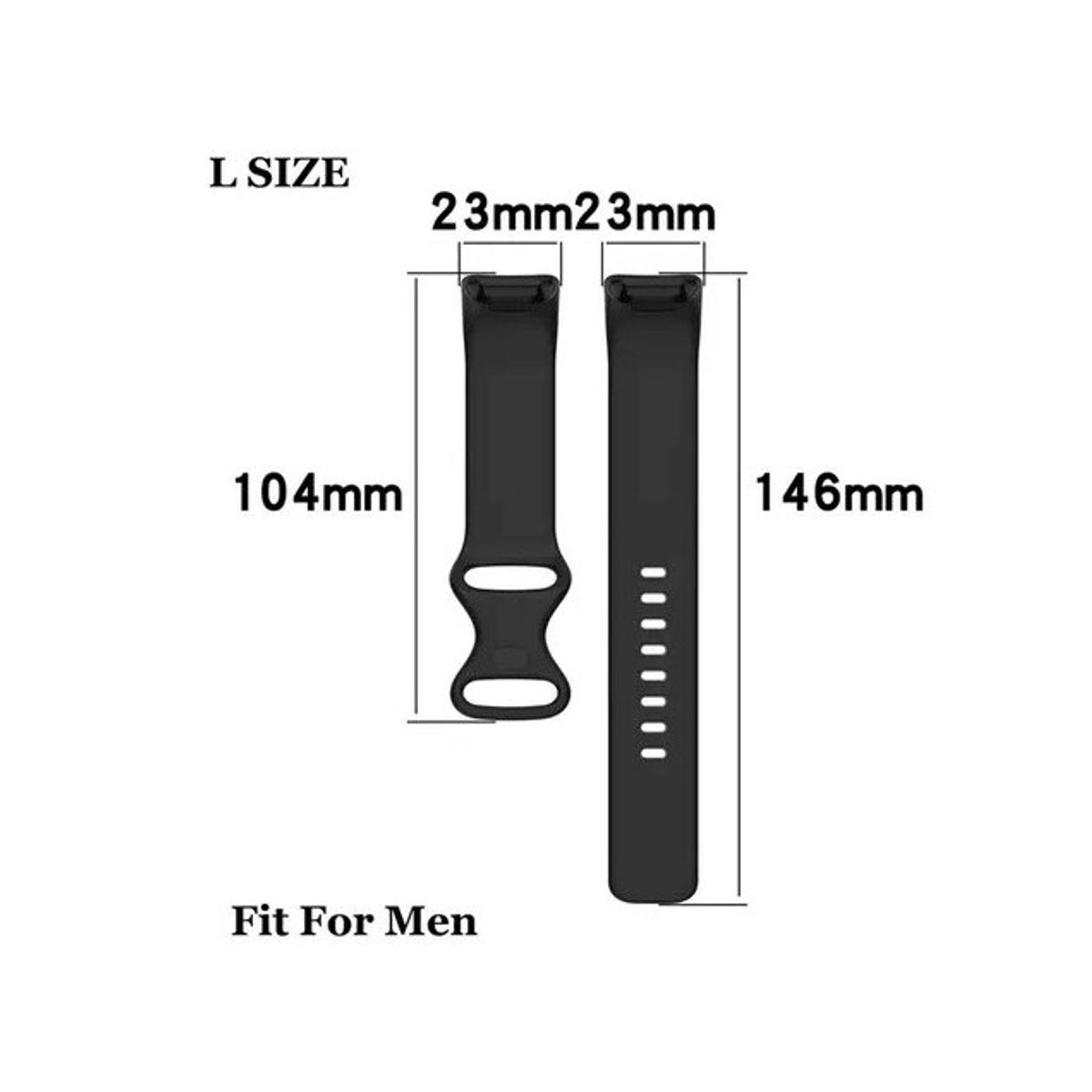 GENERICO - Correa Silicona Compatible Fitbit Charge 5 / 23mm Beige
