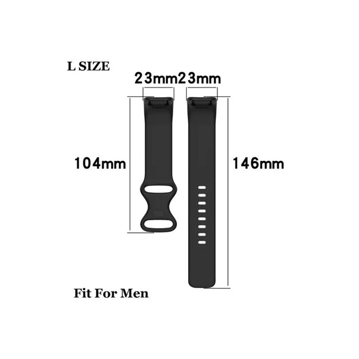 GENERICO - Correa Silicona Compatible Fitbit Charge 5 / 23mm Lila