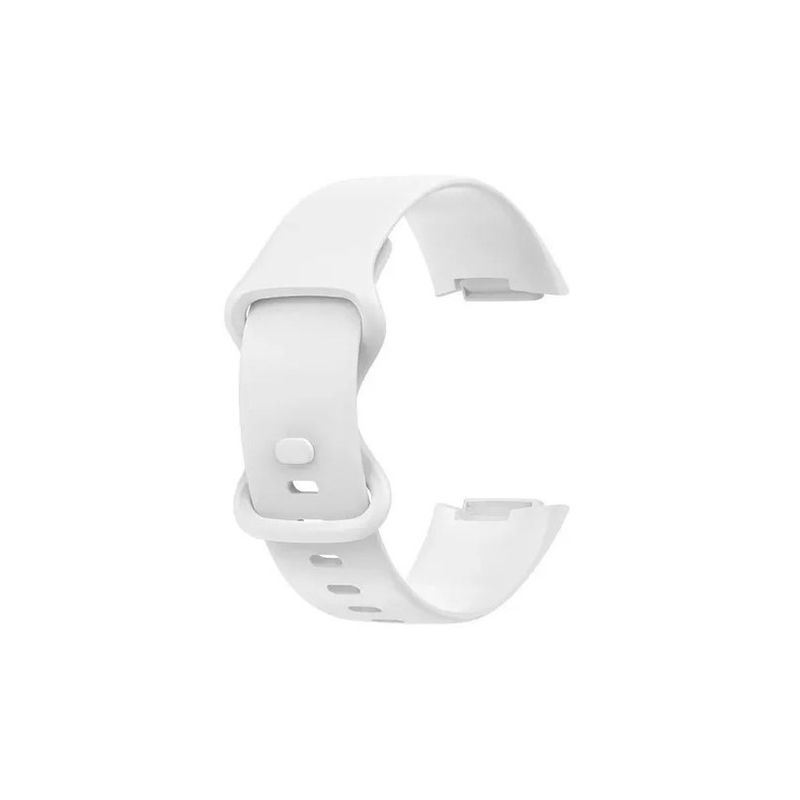 GENERICO - Correa Silicona Compatible Fitbit Charge 5 / 23mm Blanco