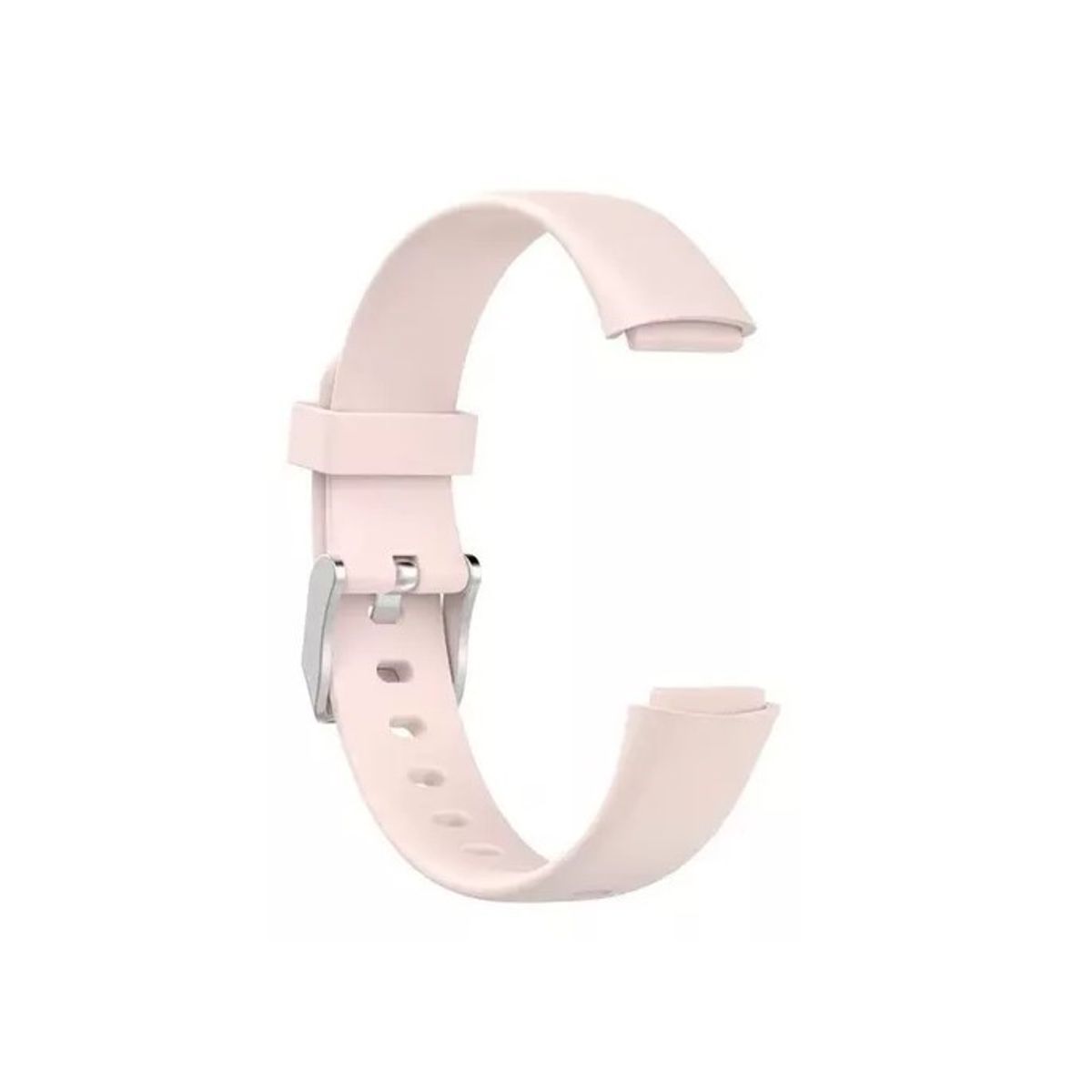 GENERICO - Correa Silicona Compatible Fitbit Luxe  15,4mm Rosado Claro