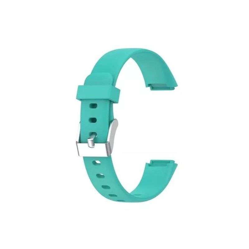 GENERICO - Correa Silicona Compatible Fitbit Luxe  15,4mm Turquesa