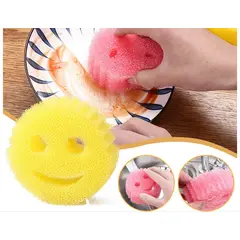 GENERICO - Esponja Mágica Carita Feliz Raíz Lufa Multiuso Cocina Baños