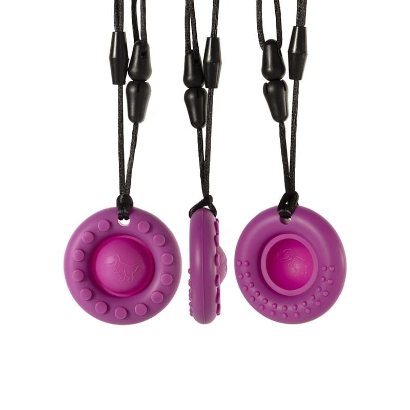IRM - COLLAR MORDEDOR SENSORIAL DE SILICONA VIOLETA