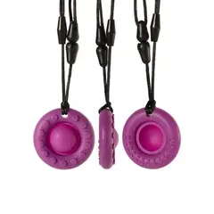 IRM - COLLAR MORDEDOR SENSORIAL DE SILICONA VIOLETA