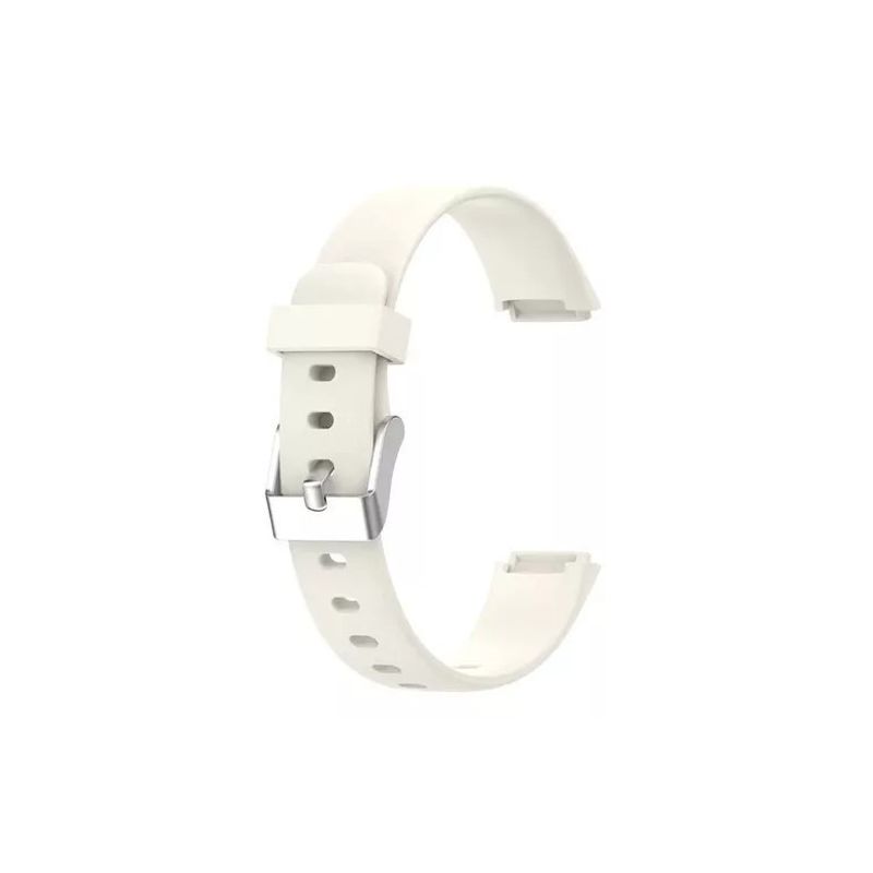 GENERICO - Correa Silicona Compatible Fitbit Luxe  15,4mm Beige
