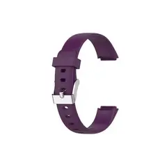 GENERICO - Correa Silicona Compatible Fitbit Luxe 15,4mm Morado
