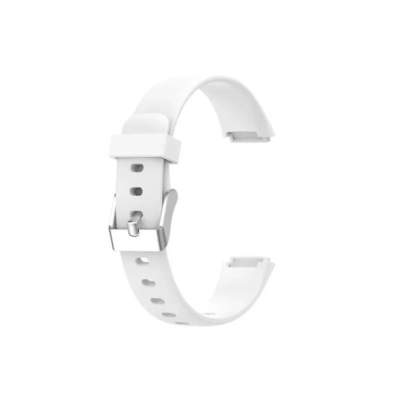 GENERICO - Correa Silicona Compatible Fitbit Luxe  15,4mm Blanco