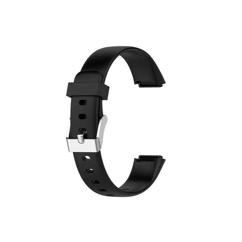 GENERICO - Correa Silicona Compatible Fitbit Luxe  15,4mm Negro