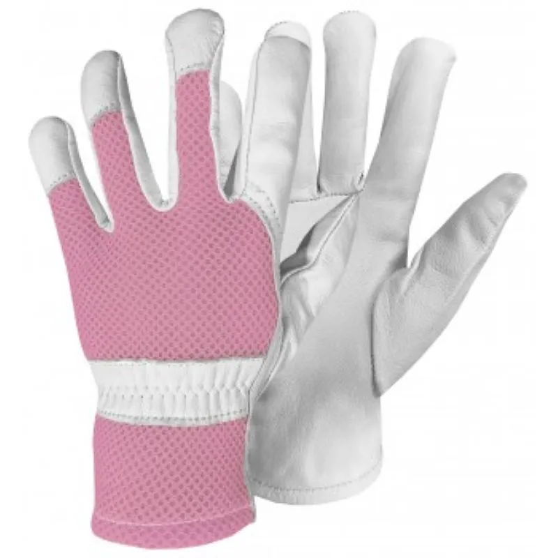 METALFER - Guante Cabritilla Malla Rosado Getpro Talla S