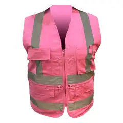 METALFER - Chaleco Geólogo Rosado Geolite Talla XXL