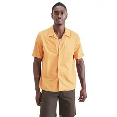 DOCKERS - Camisa Hombre Camp Collar Regular Fit Naranja