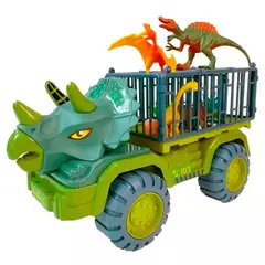 GENERICO - Camion de Dinosaurios Auto Grande Juguete para niños set 6 piezas