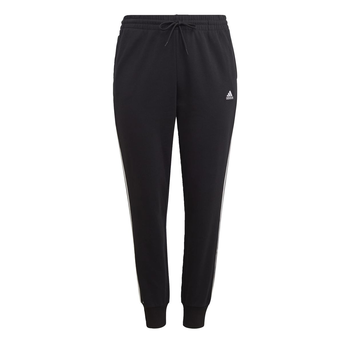 ADIDAS - Pantalón Essentials 3 Tiras French Terry Puños Ajustados