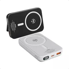 MOXOM - Cargador Inalámbrico Carga Rapida 10000mah Magsafe Portátil Blanco