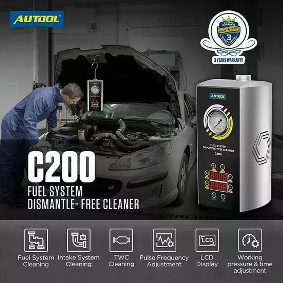 GENERICO - C200 Autool Limpiador De Inyectores Automotriz