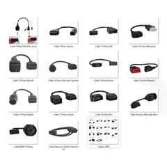 GENERICO - Cables Scanner Automotriz Obd Toda Marca 12 Unidades Elija