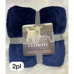 GENERICO - Frazadas de polar sherpa 200x230