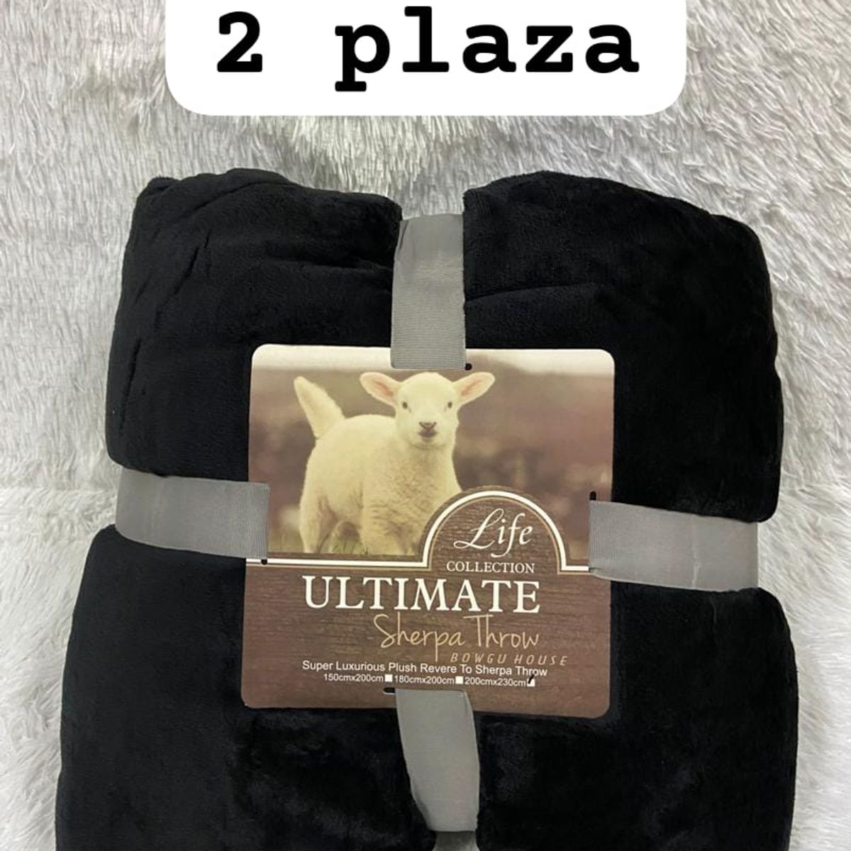 GENERICO - frazadas de polar  sherpa 200x230