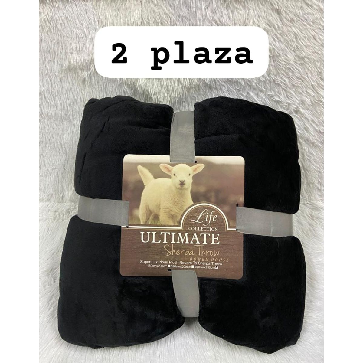 GENERICO - frazadas de polar  sherpa 200x230