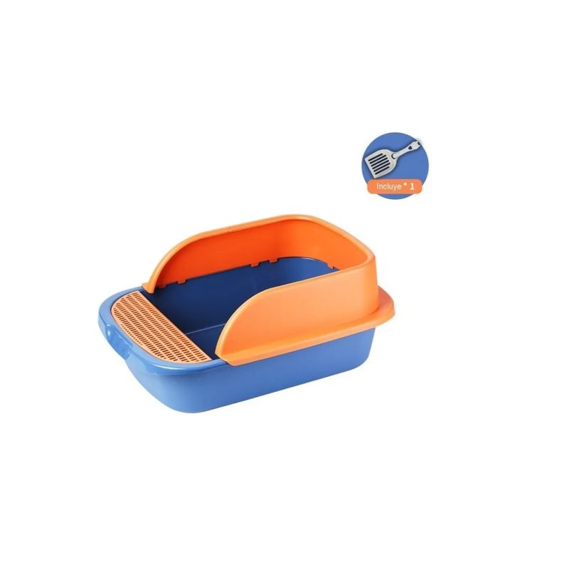 GENERICO - Arenero Casa Baño Gato Mascota L 36x52x215cm Azul