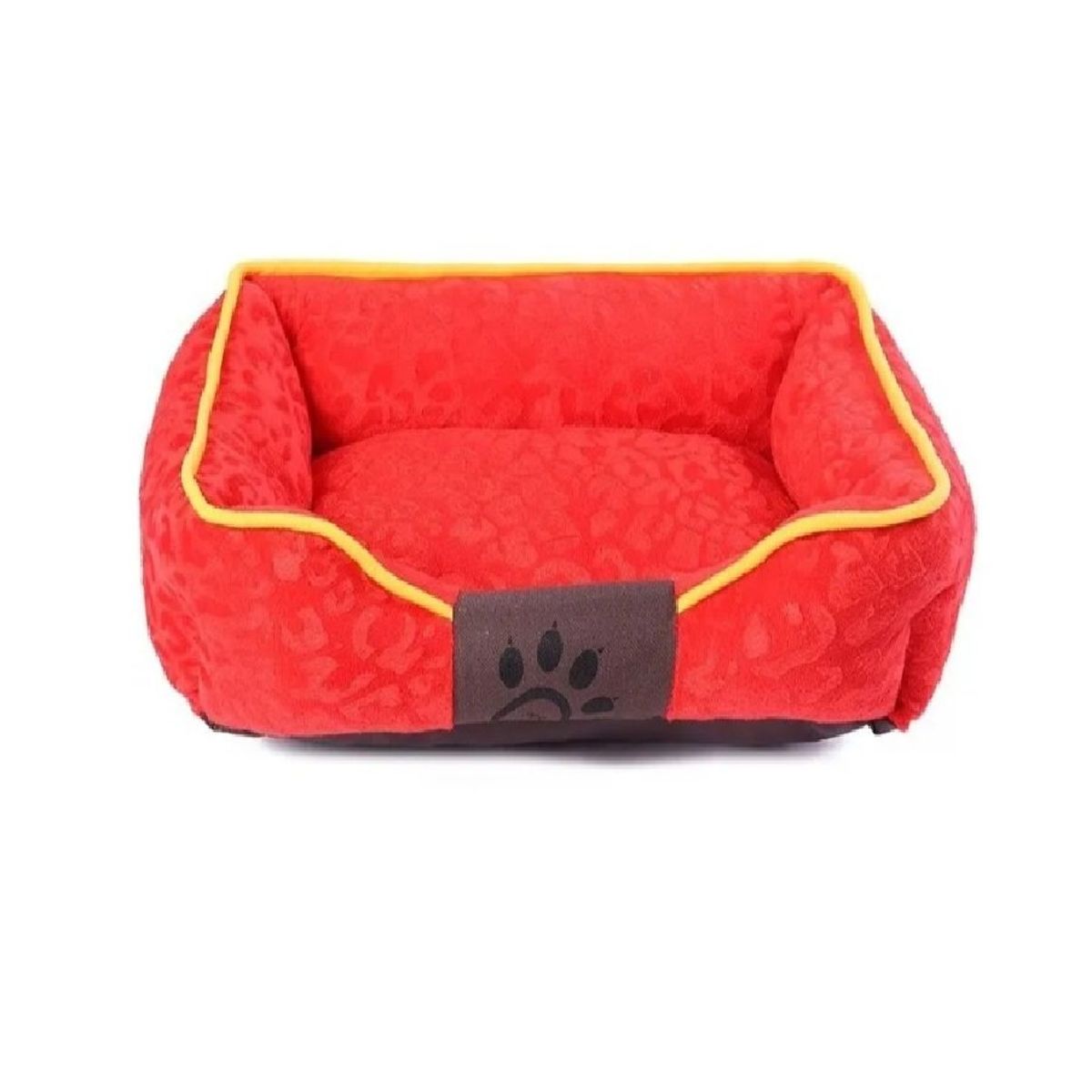 GENERICO - Cama Mascota Ultrasuave Gato Perro 56x46 Cm Rojo