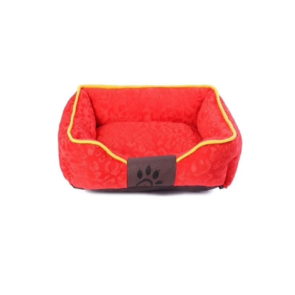 GENERICO - Cama Mascota Ultrasuave Gato Perro 56x46 Cm Rojo