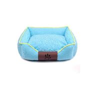 Cama Mascota Ultrasuave Gato Perro 56x46 Cm Celeste