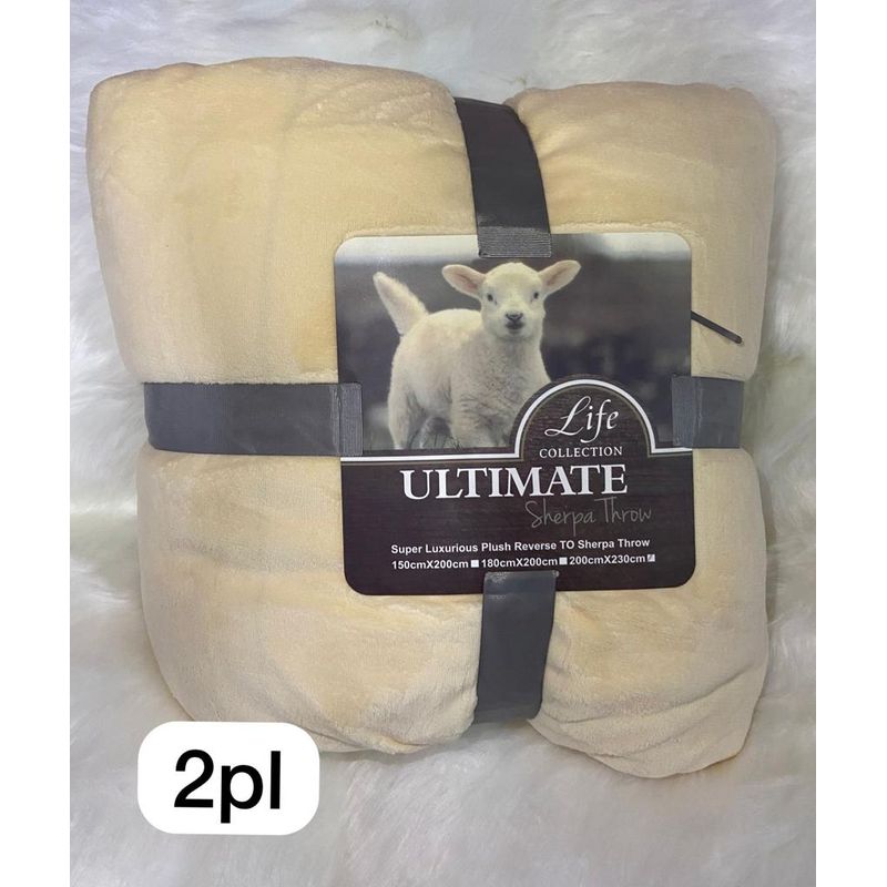 GENERICO - frazadas de polar  sherpa 200x230