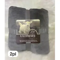 GENERICO - Frazadas de polar sherpa 200x230