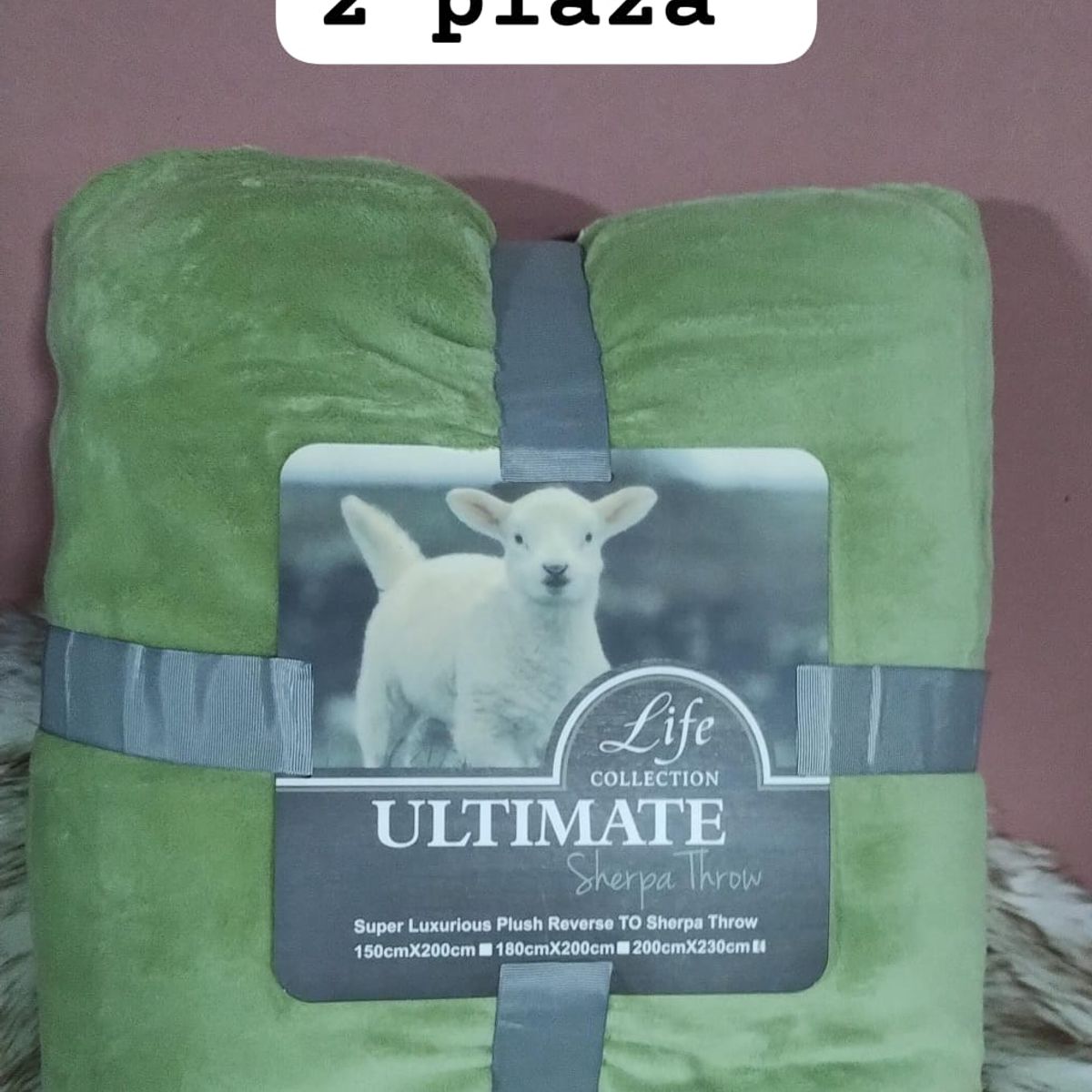 GENERICO - frazadas de polar  sherpa 200x230