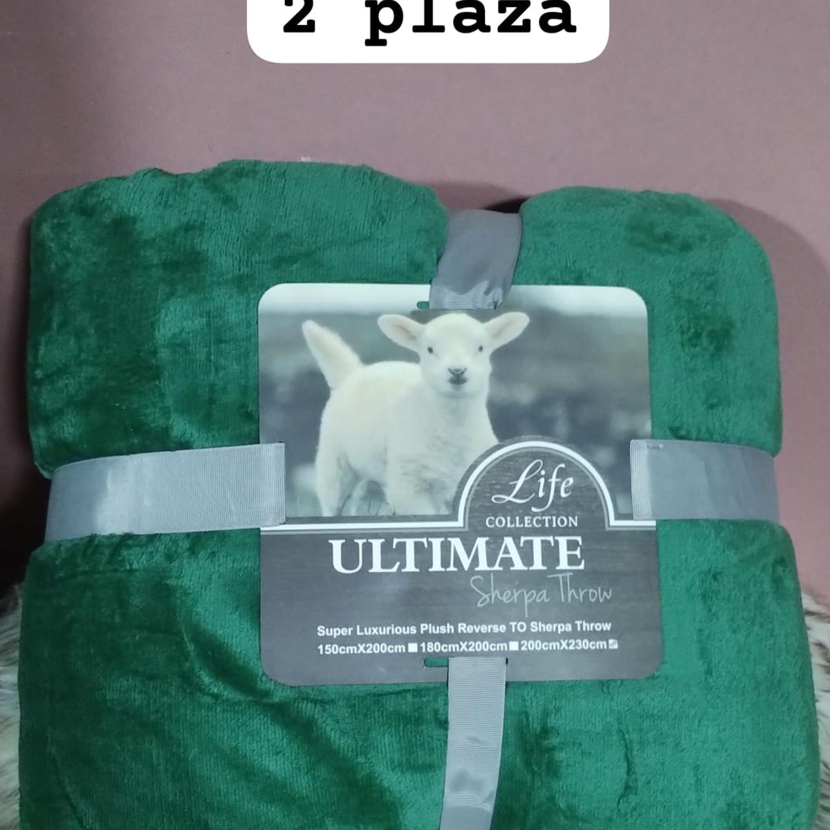 GENERICO - frazadas de polar  sherpa 200x230