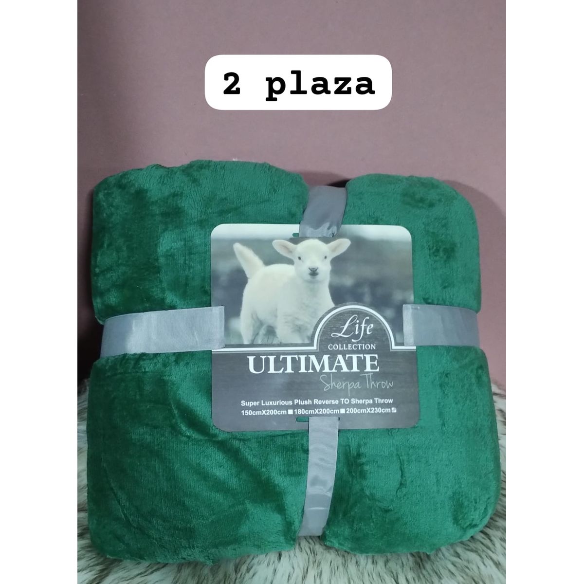 GENERICO - frazadas de polar  sherpa 200x230