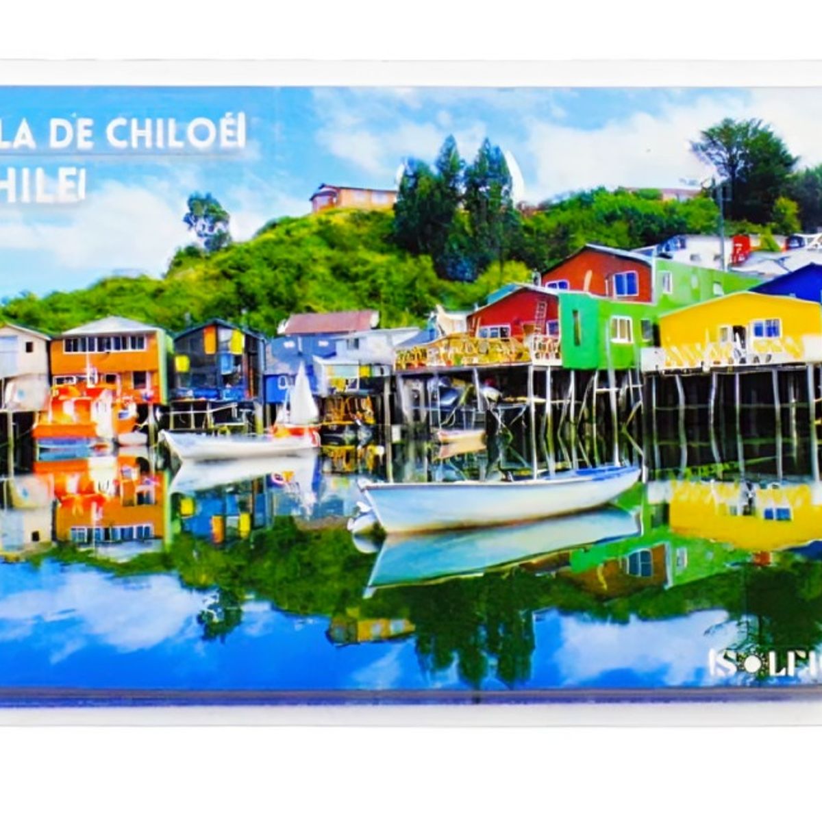 OEM - Pack 4 Imán Resina 3D Isla de Chiloé