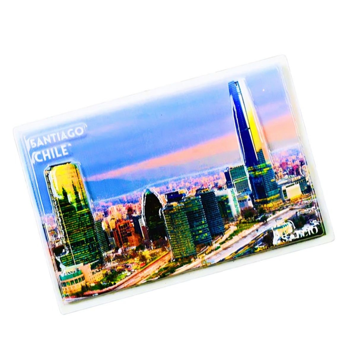 OEM - Pack 4 Imán Resina 3D Santiago