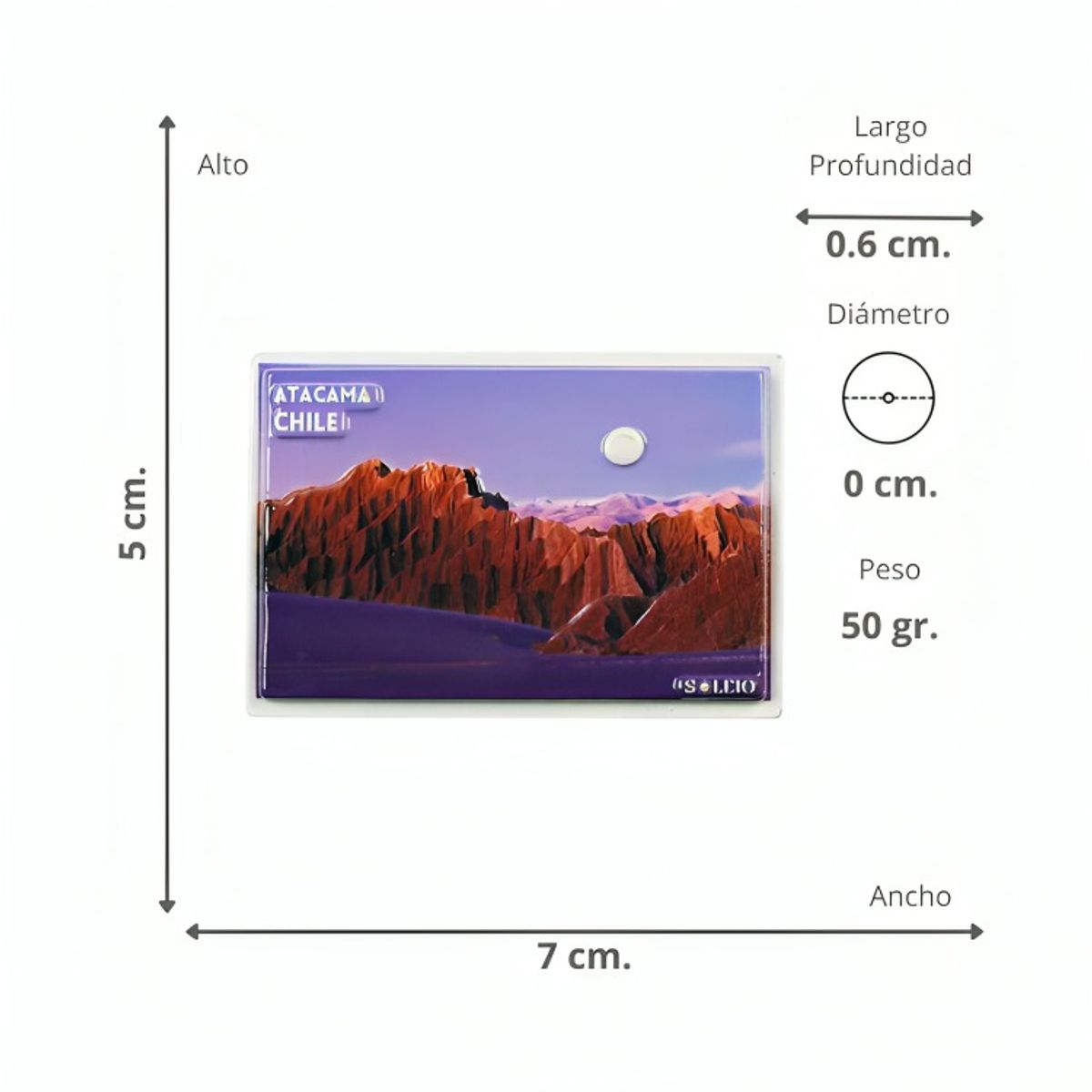 OEM - Pack 4 Imán Resina 3D Atacama