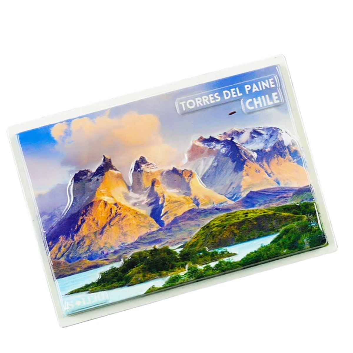 OEM - Pack 4 Imán Resina 3D Torres Del Paine